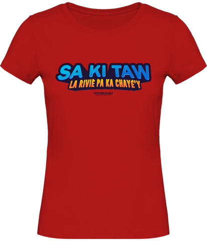 Tee shirt Bio Femme LESPRI KANAVAL "SA KI TAW"