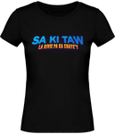 Tee shirt Bio Femme LESPRI KANAVAL "SA KI TAW"