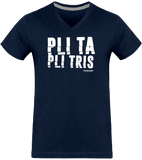 T-shirt Col V Homme LESPRI KANAVAL "PLI TA PLI TRIS"