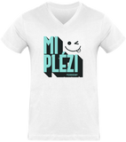 T-shirt Col V Homme LESPRI KANAVAL "MI PLEZI"