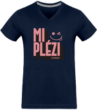 T-shirt Col V Homme LESPRI KANAVAL "MI PLEZI"